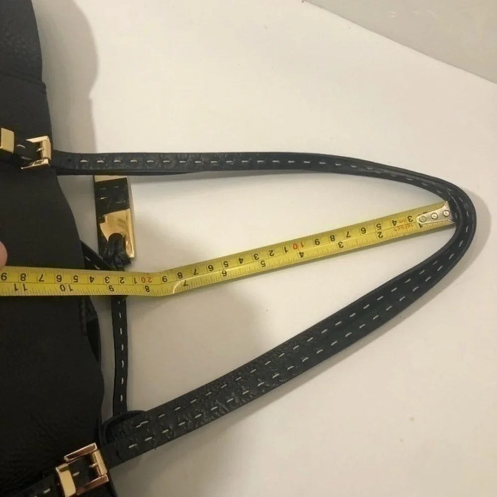 Michael kors luxury collection black leather bag
